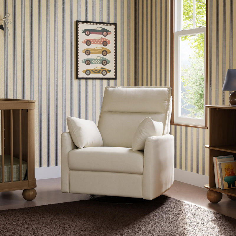 Load image into Gallery viewer, Babyletto Nori Extra Wide Electronic Recliner &amp; Swivel Glider with USB port
