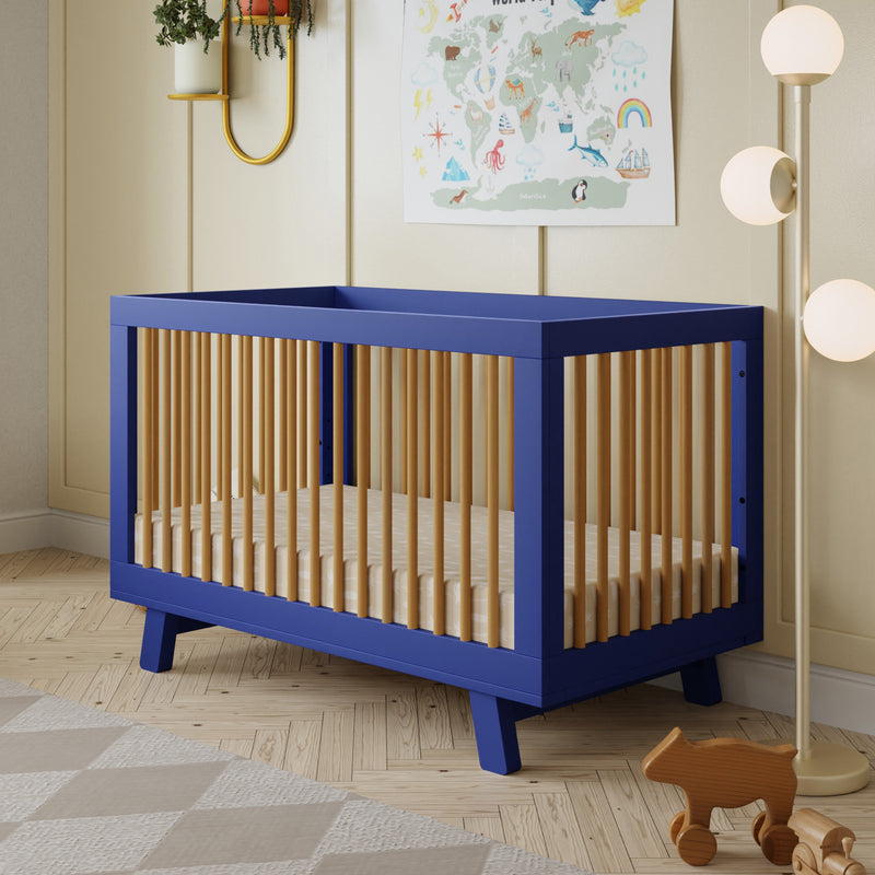 Load image into Gallery viewer, Babyletto Hudson 3-in-1 Convertible Crib with Toddler Bed Conversion Kit
