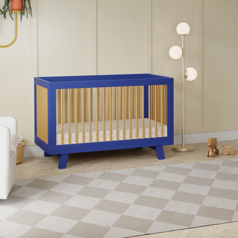 Load image into Gallery viewer, Babyletto Hudson 3-in-1 Convertible Crib with Toddler Bed Conversion Kit
