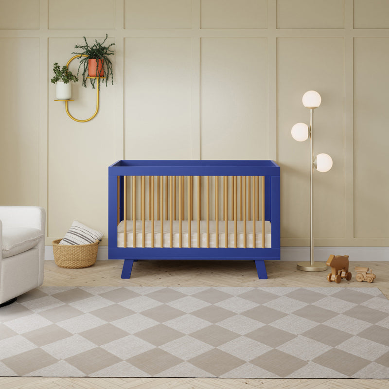 Load image into Gallery viewer, Babyletto Hudson 3-in-1 Convertible Crib with Toddler Bed Conversion Kit
