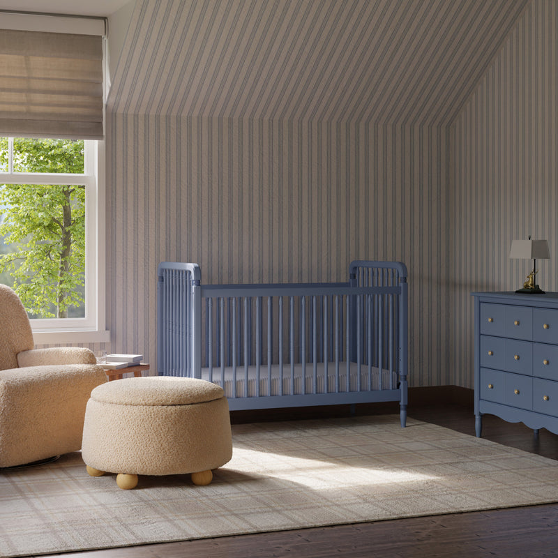 Load image into Gallery viewer, Namesake Liberty 3-in-1 Convertible Spindle Crib with Toddler Bed Conversion Kit
