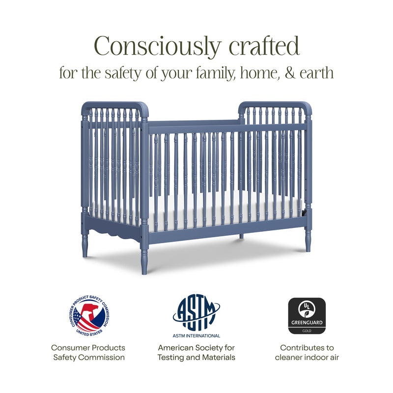 Load image into Gallery viewer, Namesake Liberty 3-in-1 Convertible Spindle Crib with Toddler Bed Conversion Kit
