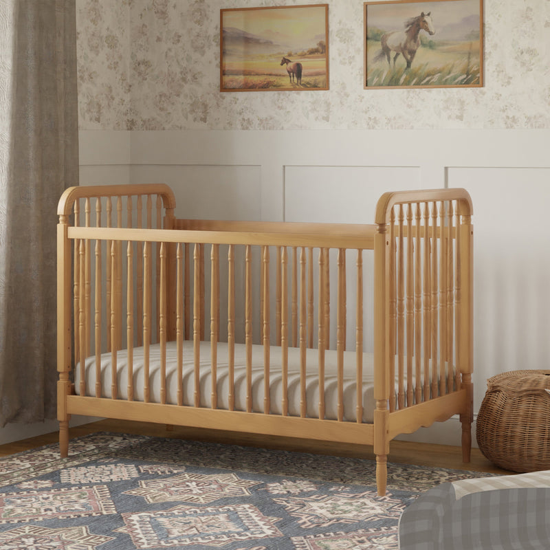 Load image into Gallery viewer, Namesake Liberty 3-in-1 Convertible Spindle Crib With Toddler Bed Conversion Kit
