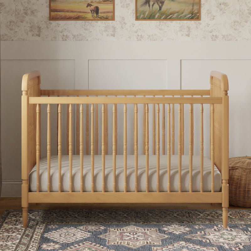 Load image into Gallery viewer, Namesake Liberty 3-in-1 Convertible Spindle Crib With Toddler Bed Conversion Kit
