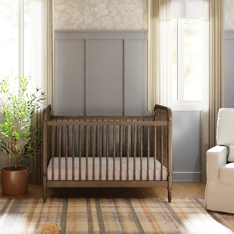 Load image into Gallery viewer, Namesake Liberty 3-in-1 Convertible Spindle Crib With Toddler Bed Conversion Kit
