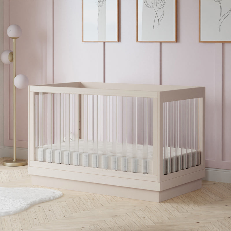 Load image into Gallery viewer, Babyletto Harlow 3-in-1 Convertible Crib with Toddler Bed Conversion Kit
