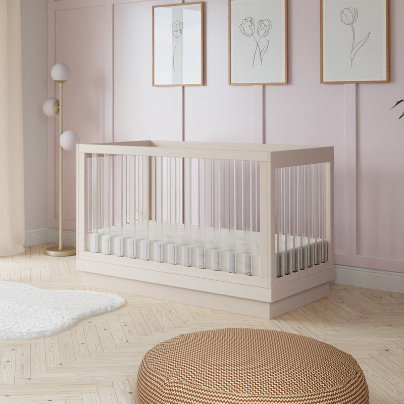 Load image into Gallery viewer, Babyletto Harlow 3-in-1 Convertible Crib with Toddler Bed Conversion Kit
