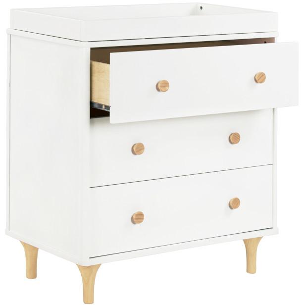 Load image into Gallery viewer, Babyletto Lolly 3-Drawer Changer Dresser with Removable Changing Tray
