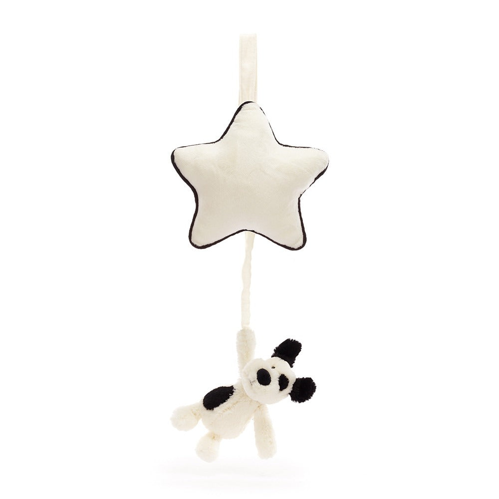 Musical Pull Black & Cream Puppy