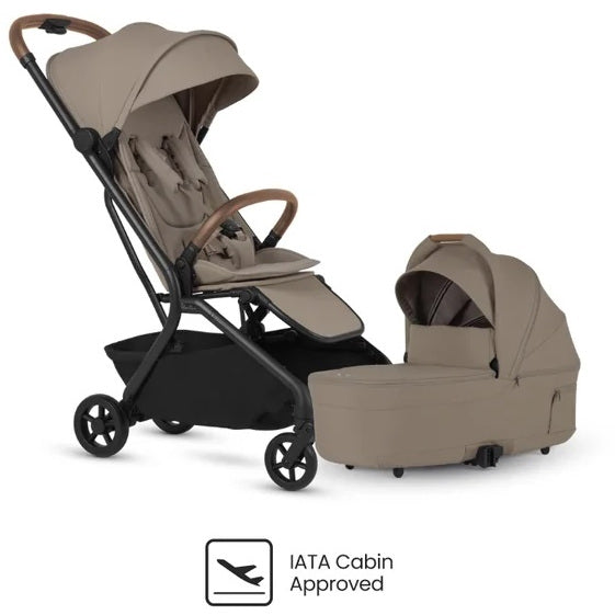 Load image into Gallery viewer, Silver Cross Nia Compact Stroller + Folding Bassinet Bundle
