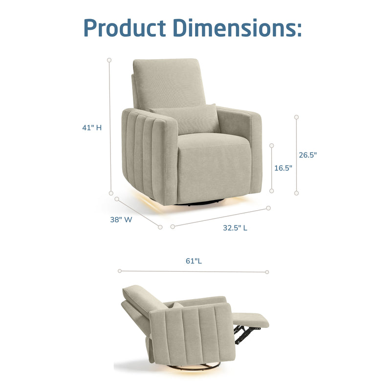 Load image into Gallery viewer, Maxi-Cosi Nursery Dorian Swivel Glider &amp; Power Recliner with Nightlight
