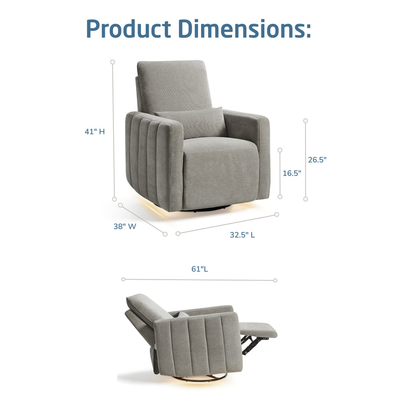 Load image into Gallery viewer, Maxi-Cosi Nursery Dorian Swivel Glider &amp; Power Recliner with Nightlight
