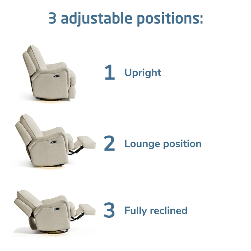 Load image into Gallery viewer, Maxi-Cosi Nursery Lindon Swivel Glider &amp; Power Recliner
