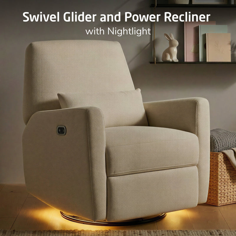 Load image into Gallery viewer, Maxi-Cosi Nursery Ansel Swivel Glider &amp; Power Recliner with Nightlight
