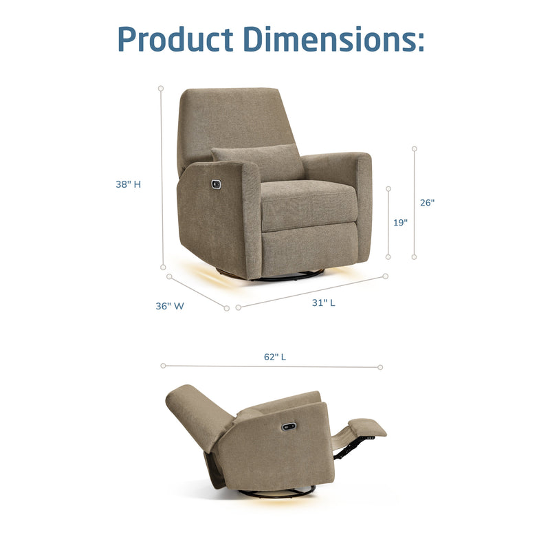 Load image into Gallery viewer, Maxi-Cosi Nursery Ansel Swivel Glider &amp; Power Recliner with Nightlight
