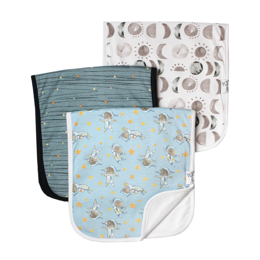 Copper Pearl Premium Burp Cloths 3 Pack
