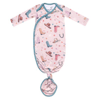 Copper Pearl Newborn Knotted Gown | Cheyenne