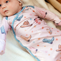 Copper Pearl Newborn Knotted Gown | Cheyenne