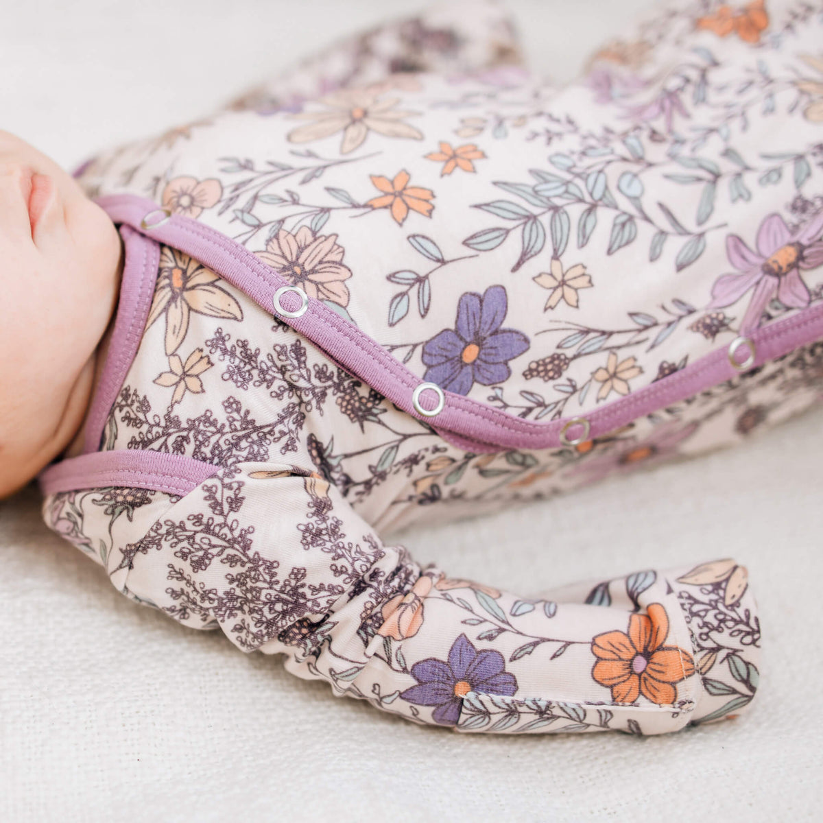 Copper Pearl Newborn Knotted Gown | Flora
