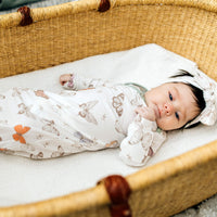 Copper Pearl Newborn Knotted Gown | Luna