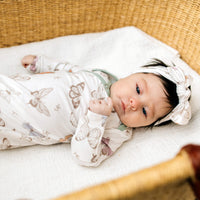 Copper Pearl Newborn Knotted Gown | Luna
