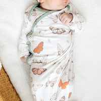 Copper Pearl Newborn Knotted Gown | Luna