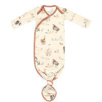 Copper Pearl Newborn Knotted Gown | Montana