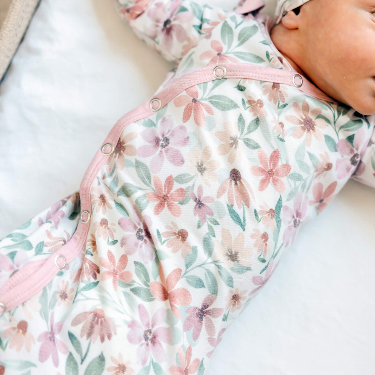Copper Pearl Newborn Knotted Gown | Natalie