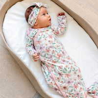 Copper Pearl Newborn Knotted Gown | Natalie