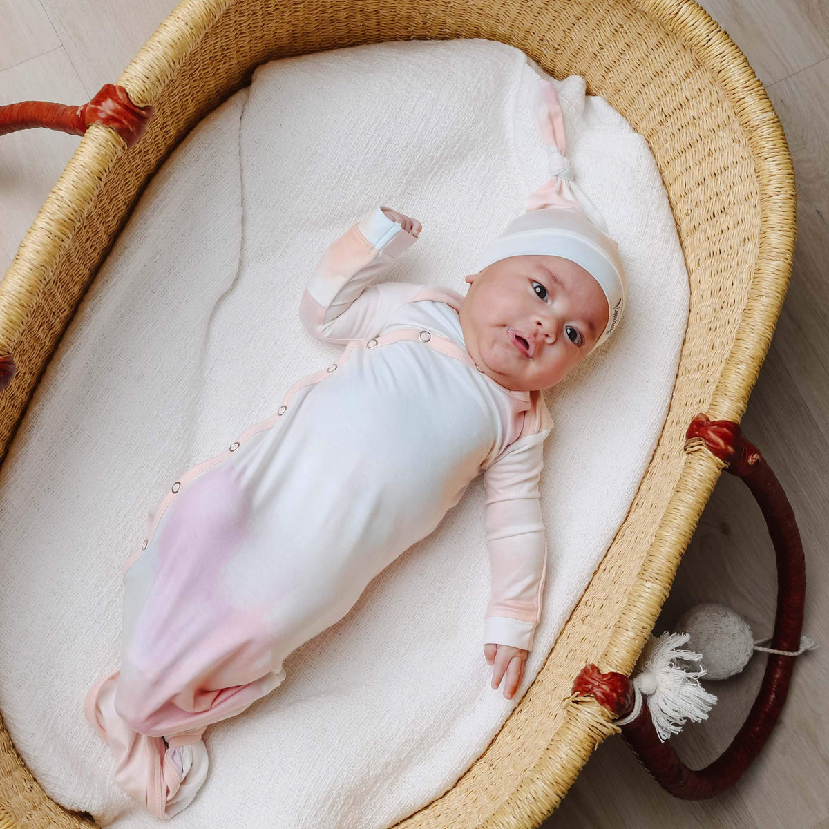 Copper Pearl Newborn Knotted Gown | Nova