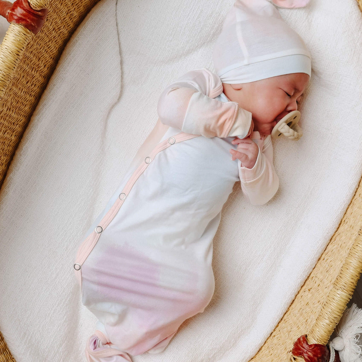 Copper Pearl Newborn Knotted Gown | Nova