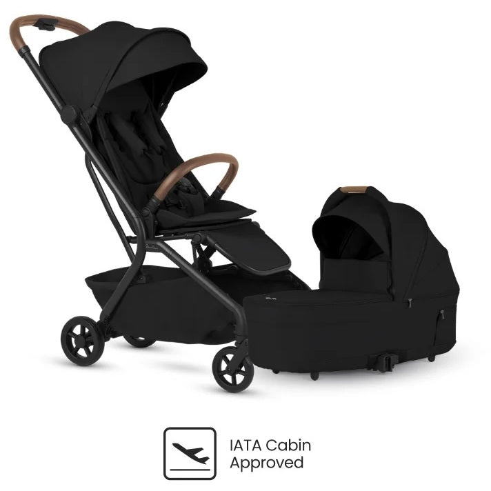 Load image into Gallery viewer, Silver Cross Nia Compact Stroller + Folding Bassinet Bundle
