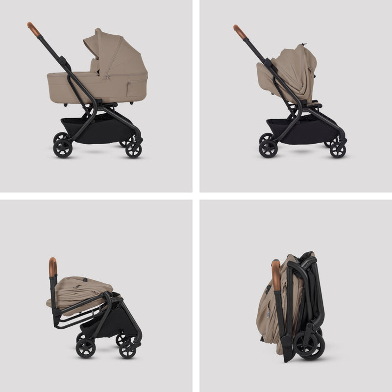 Load image into Gallery viewer, Silver Cross Nia Compact Stroller + Folding Bassinet Bundle
