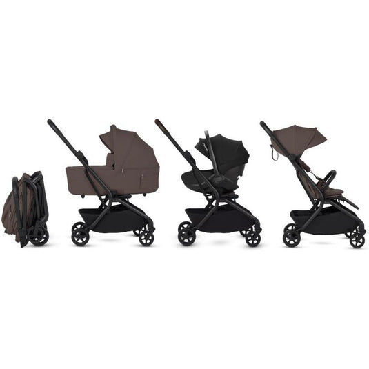 Silver Cross Nia Compact Stroller + Folding Bassinet Bundle