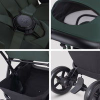 Silver Cross Nia Compact Stroller + Folding Bassinet Bundle