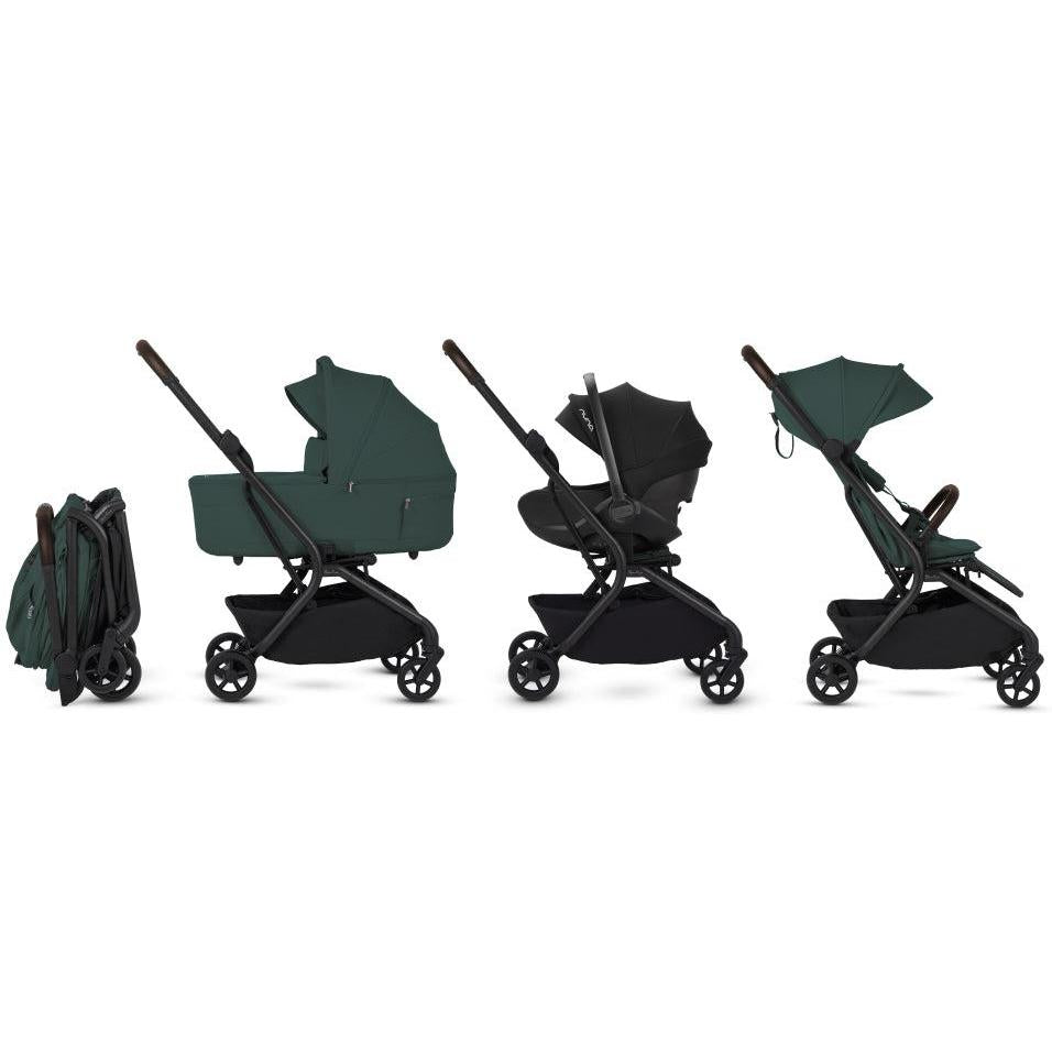 Silver Cross Nia Compact Stroller + Folding Bassinet Bundle