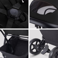 Silver Cross Nia Compact Stroller + Folding Bassinet Bundle