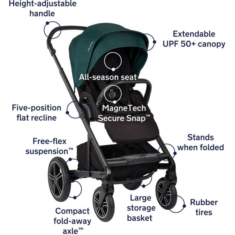 Load image into Gallery viewer, Nuna Mixx Next Stroller with MagneTech Secure Snap
