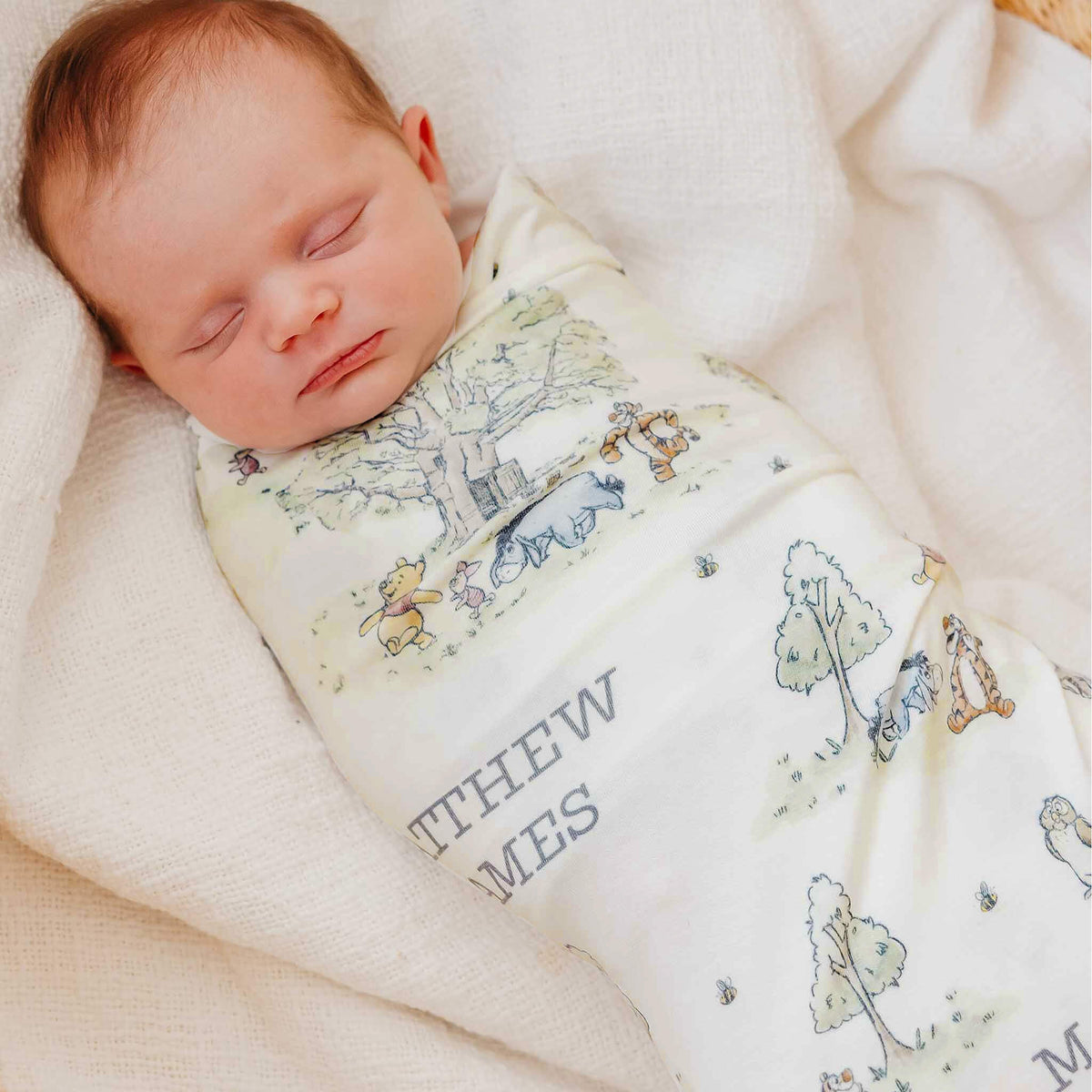 Copper Pearl Disney Swaddle Blanket | Hundred Acre Wood