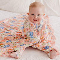 Copper Pearl Bamboo Ruffled Three-Layer Quilt | Penelope