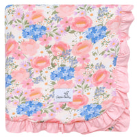 Copper Pearl Bamboo Ruffled Three-Layer Quilt | Penelope