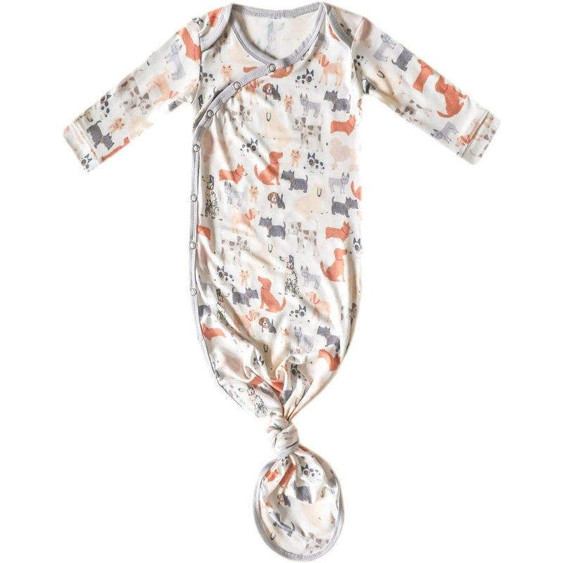 Load image into Gallery viewer, Copper Pearl Newborn Knotted Gown | Rufus
