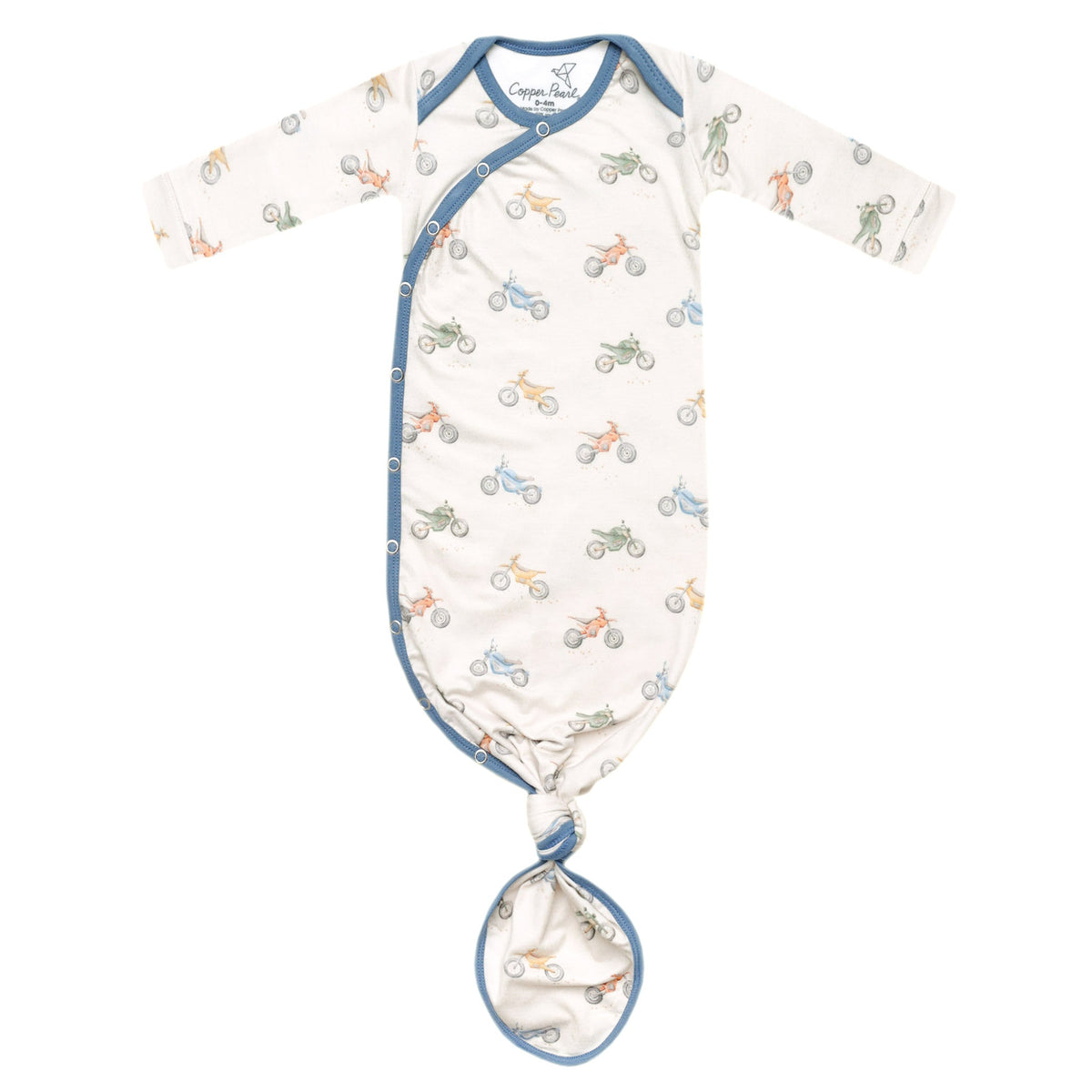 Copper Pearl Newborn Knotted Gown | Ryder