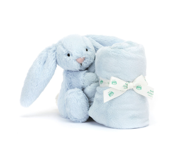 Load image into Gallery viewer, Jellycat Soother Bashful Blue Bunny
