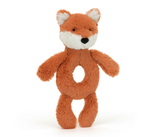 Jellycat Ring Rattle Bashful Fox Cub