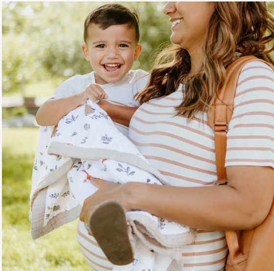 Load image into Gallery viewer, Little Unicorn Cotton Muslin Quilt - Forest Friends
