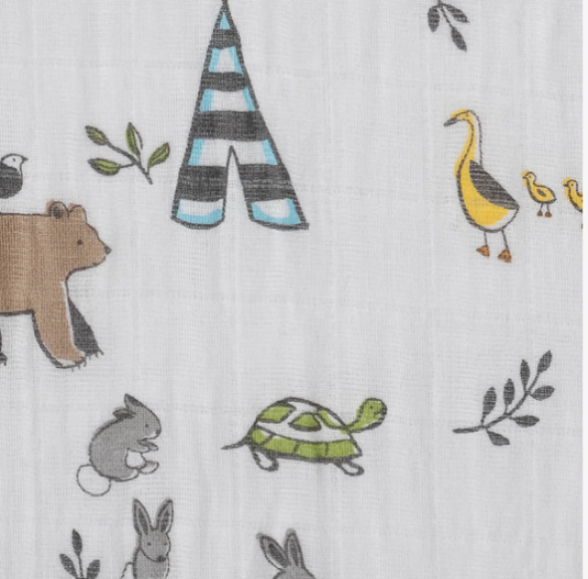 Little Unicorn Cotton Muslin Crib Sheet - Forest Friends