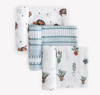 Little Unicorn Cotton Muslin Swaddle 3-Pack - Bison