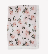Little Unicorn Organic Cotton Muslin Baby Blanket - Watercolor Floret