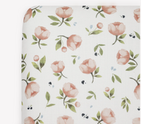 Little Unicorn Organic Cotton Muslin Crib Sheet - Watercolor Floret